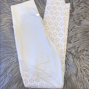 White aerie american eagle leggings
